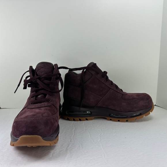 NEW NIKE AIR MAX GOADOME BROWN LEATHER HIKING BOOT/865031 602 MSRP $180 - Picture 5 of 11